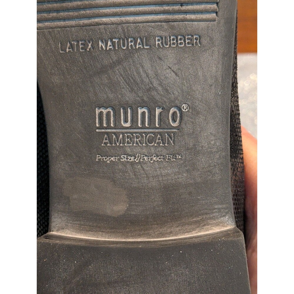 Munro American Womens 9 M Loafer Flats Black Shimmer Shock Absorbing Career NEW - Picture 5 of 11